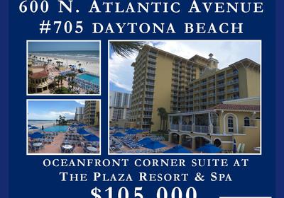 JUST LISTED! Corner Suite in The Plaza Resort & Spa!