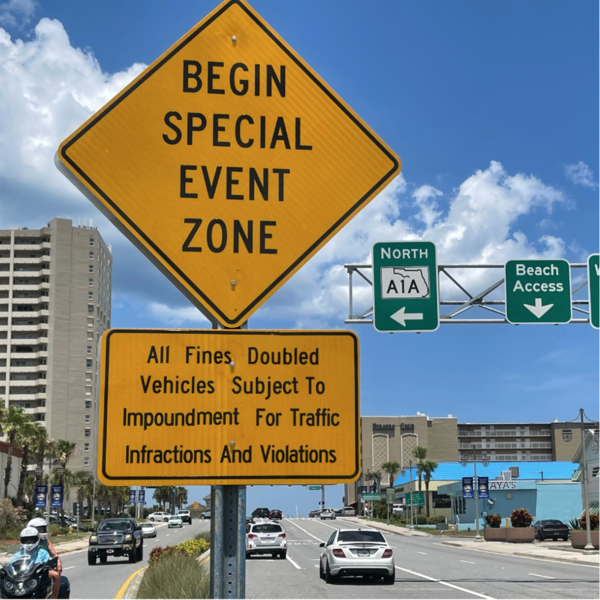 NEW EVENT ZONE POLICY IN DAYTONA BEACH SHORES